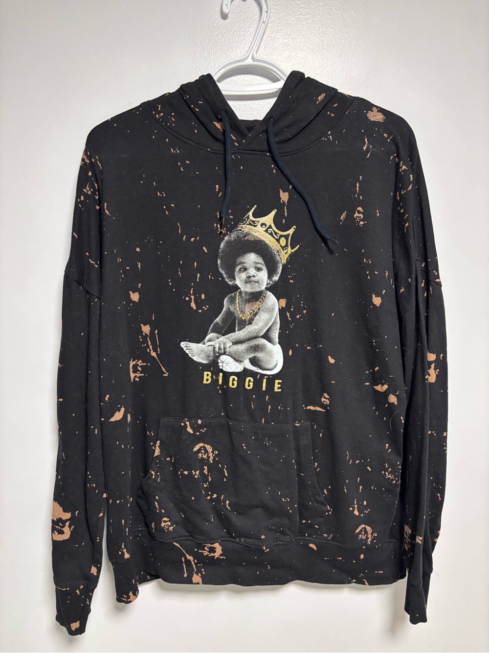 The Notorious B.I.G Biggie smalls Black Graphic mens T-Shirt size M Sean John
